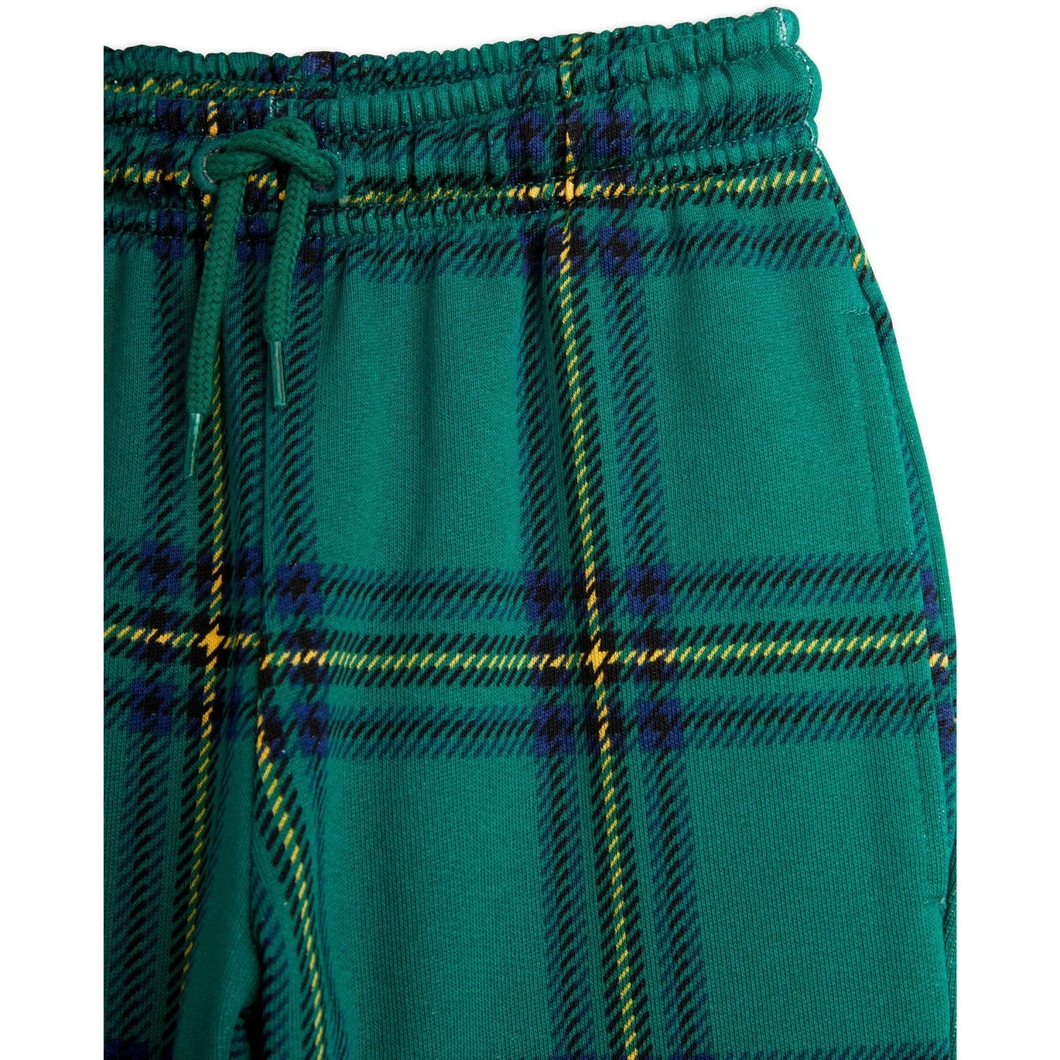 Mini Rodini Green Check Aop Sweatpants StretchMaterial museum