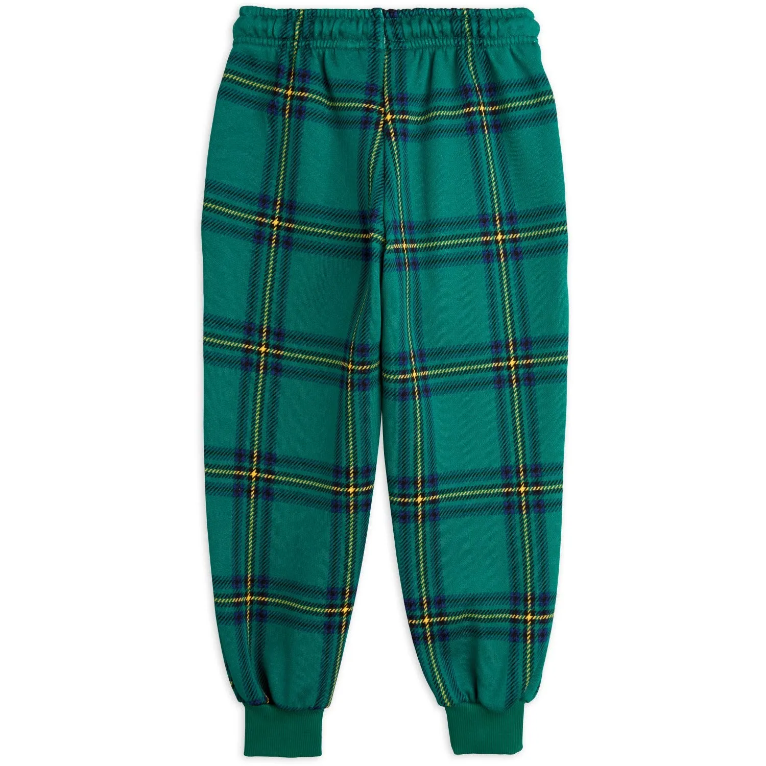 Mini Rodini Green Check Aop Sweatpants Strategic Airflow Channels