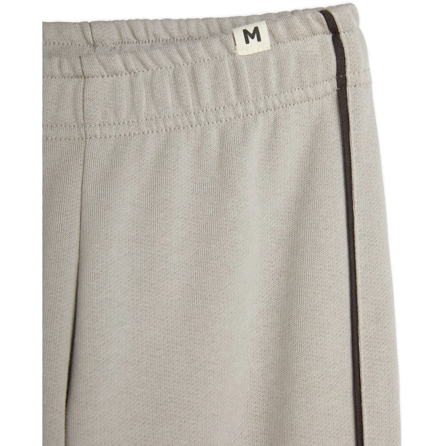 Mini Rodini Grey Plain Piping Sweatpants ReinforcedKneePanels High-Quality Materials