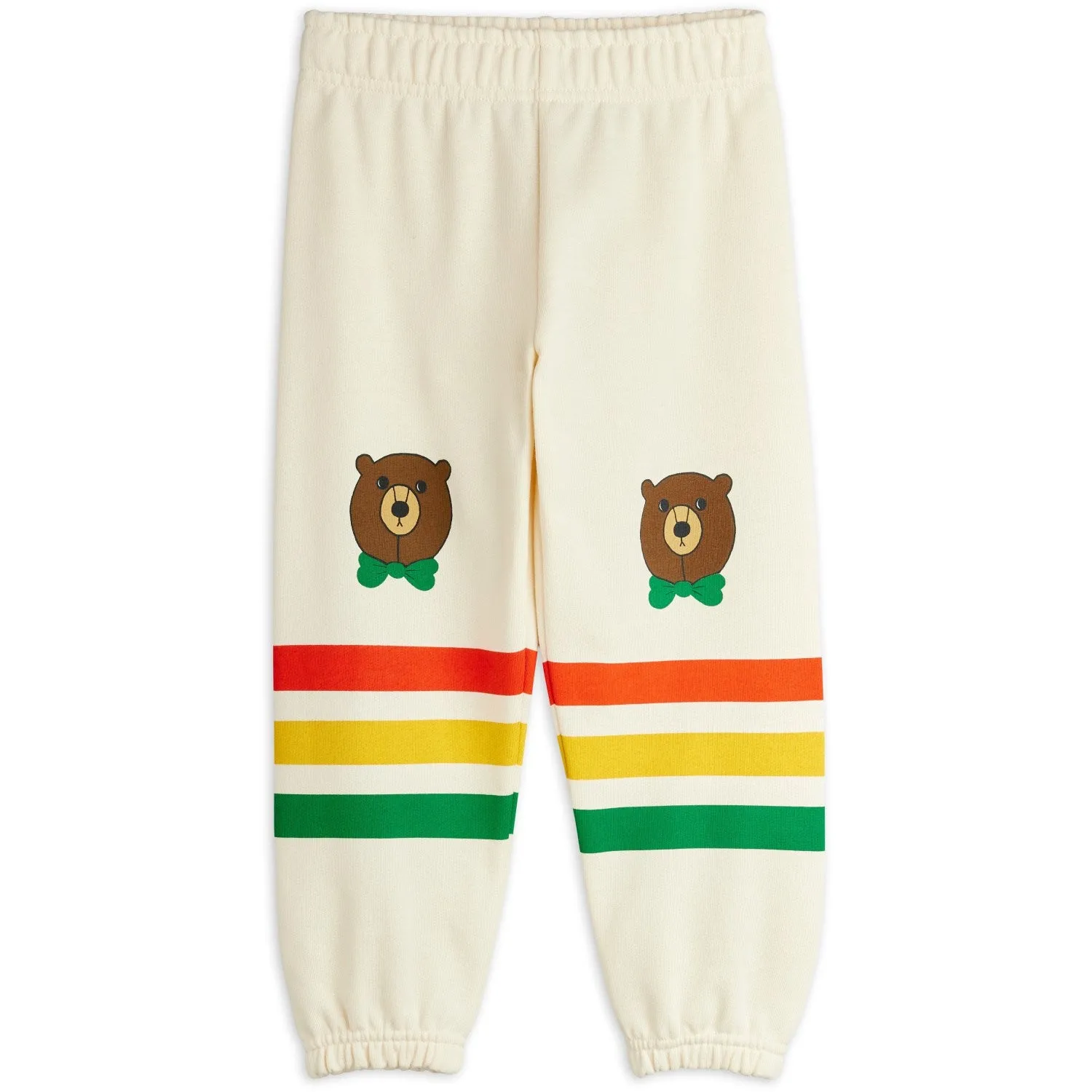 Abrasion Resistant Guard Mini Rodini Off-white Bear Stripe Sweatpants
