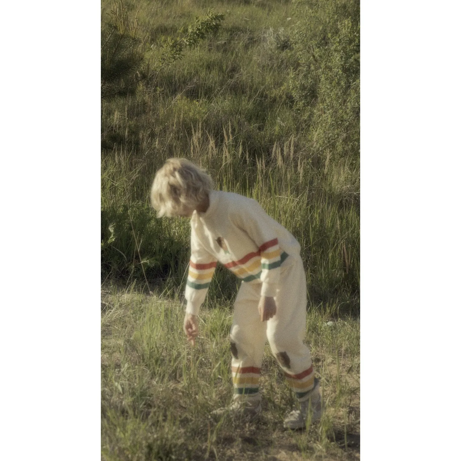 SweatResistant nylon Mini Rodini Off-white Bear Stripe Sweatpants