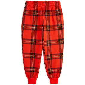 luggage venue Mini Rodini Red Check Aop Sweatpants