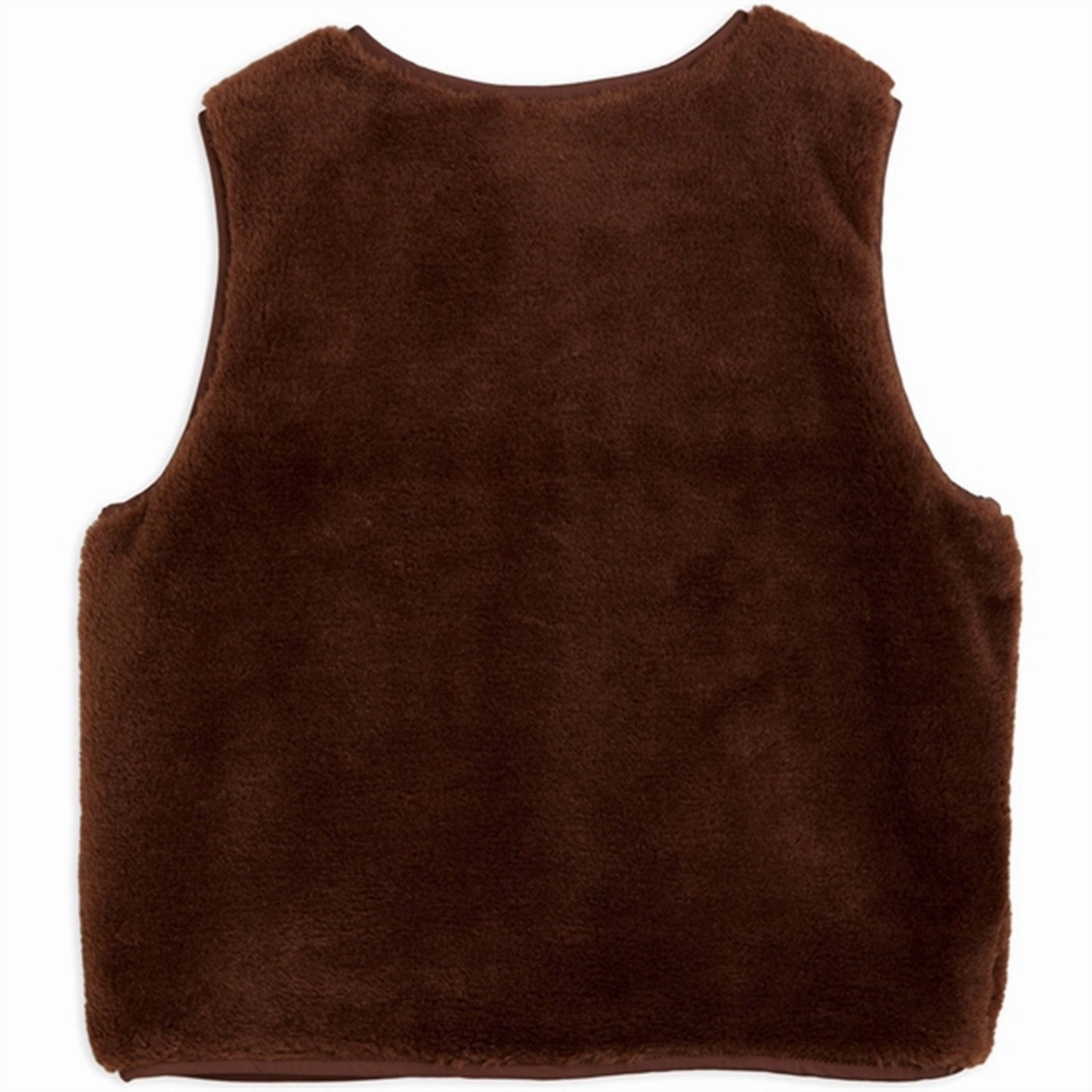 Attractive Appearance Transparency Mini Rodini Bloodhound Faux Fur Vest Brown