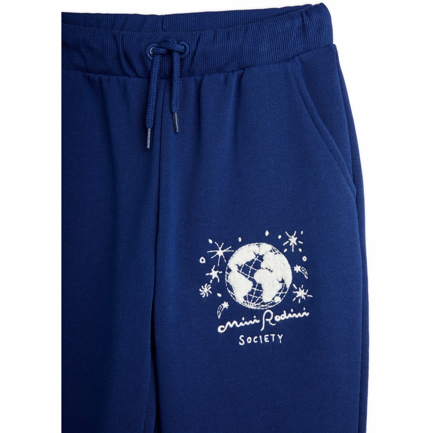 twill Mini Rodini Blue Mini Rodini Society Emb Sweatpants