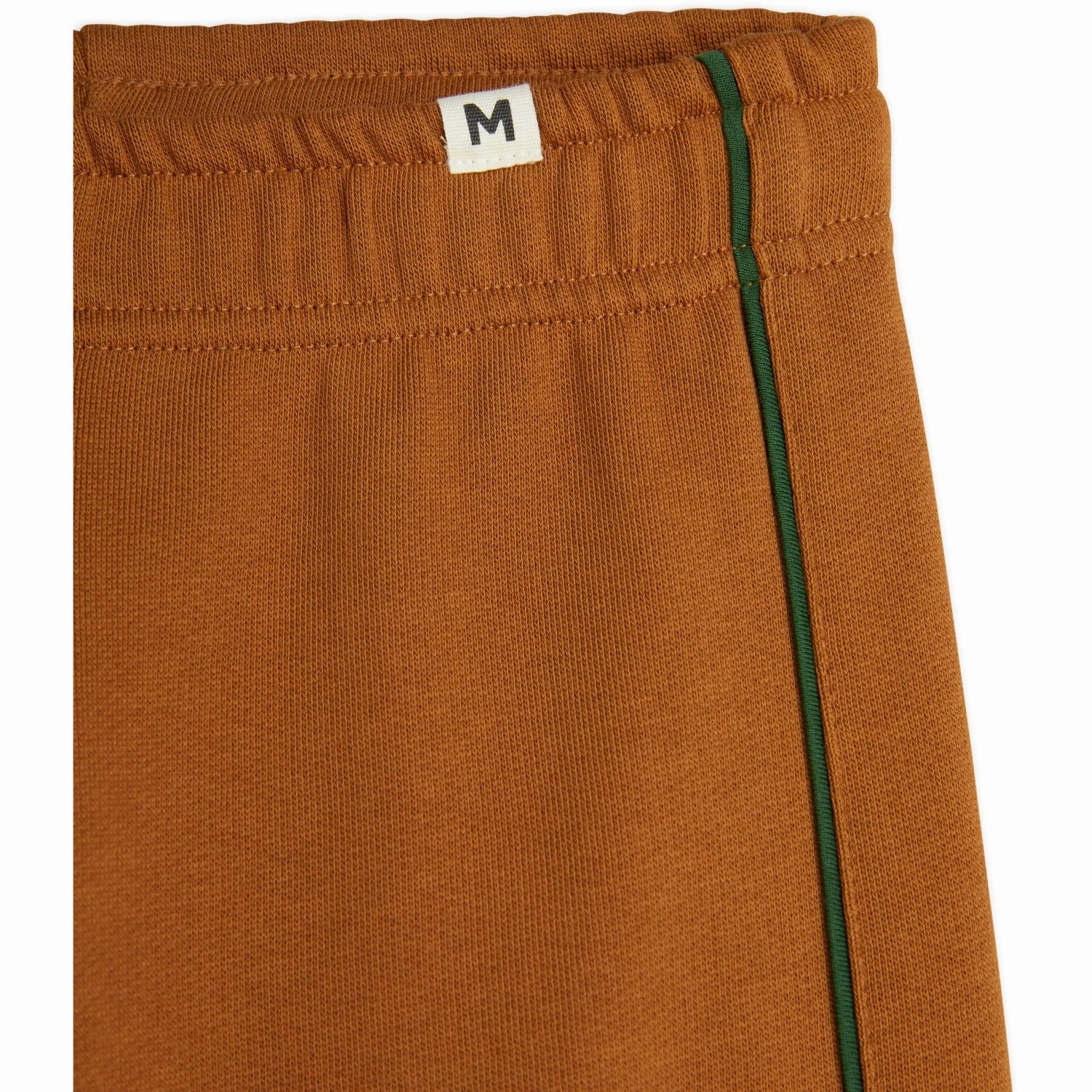 Mini Rodini Brown Plain Piping Sweatpants sock EasyCare Fabric