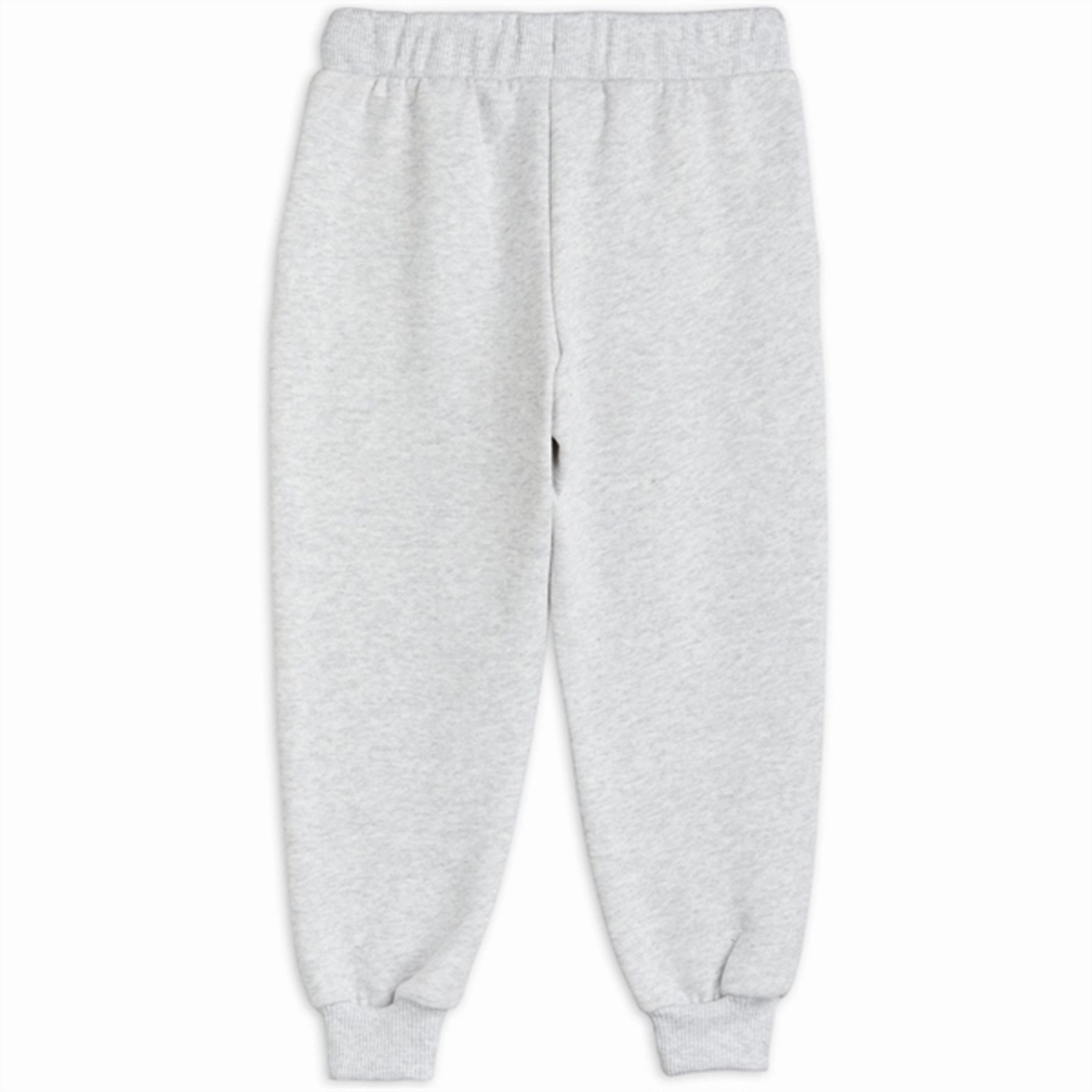Mini Rodini Chef Cat Sp Sweatpants Grey Melange TemperatureRegulating Fabric