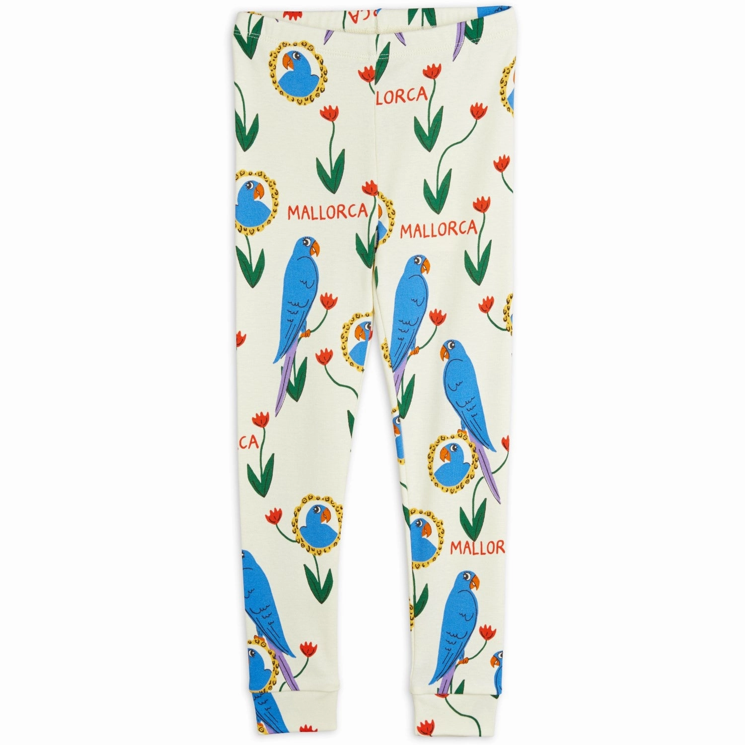 Body Contour Wrinkle Resistant Luxury Choice Mini Rodini Multi Parrots AOP Leggings