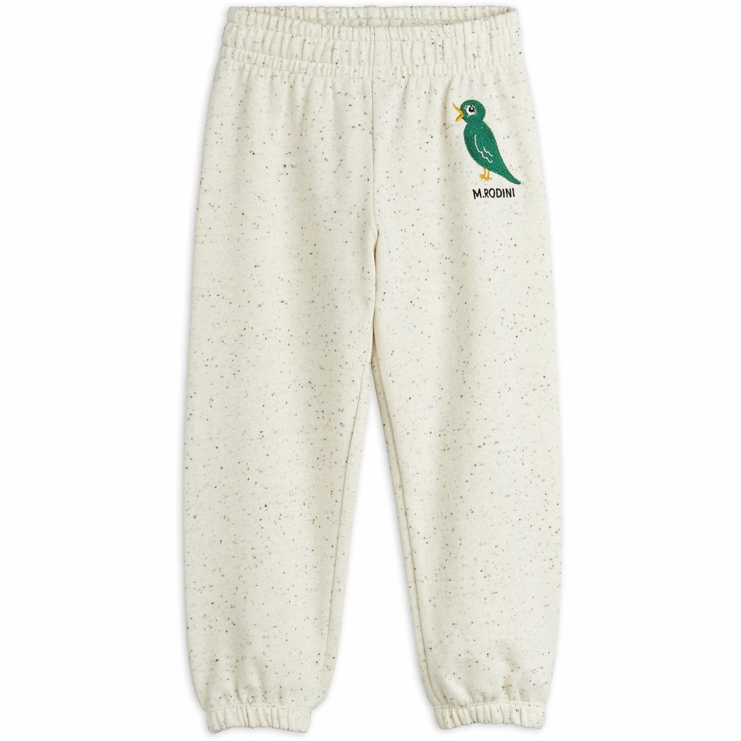 Mini Rodini Offwhite Bird Emb Neps Sweatpants Non-irritating