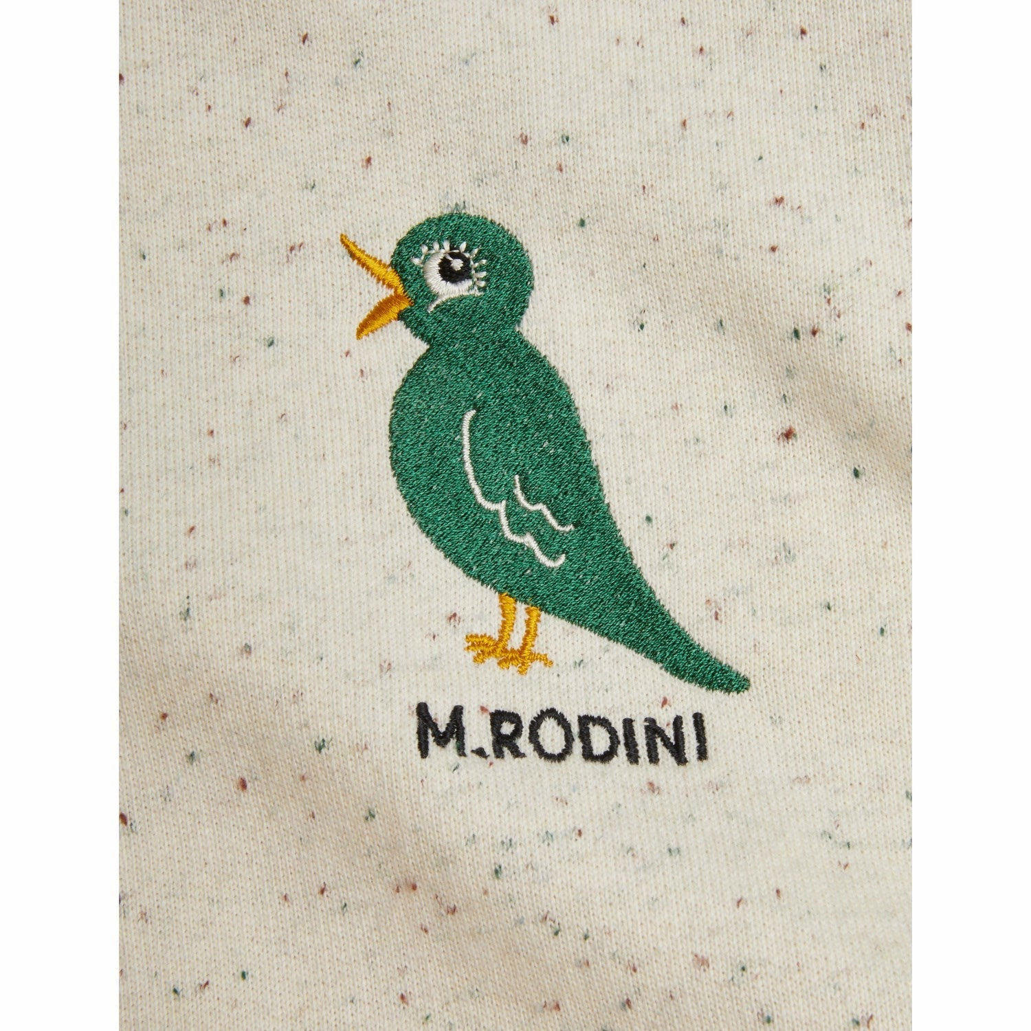 clip venue Mini Rodini Offwhite Bird Emb Neps Sweatpants