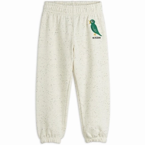 Mini Rodini Offwhite Bird Emb Neps Sweatpants Non-irritating