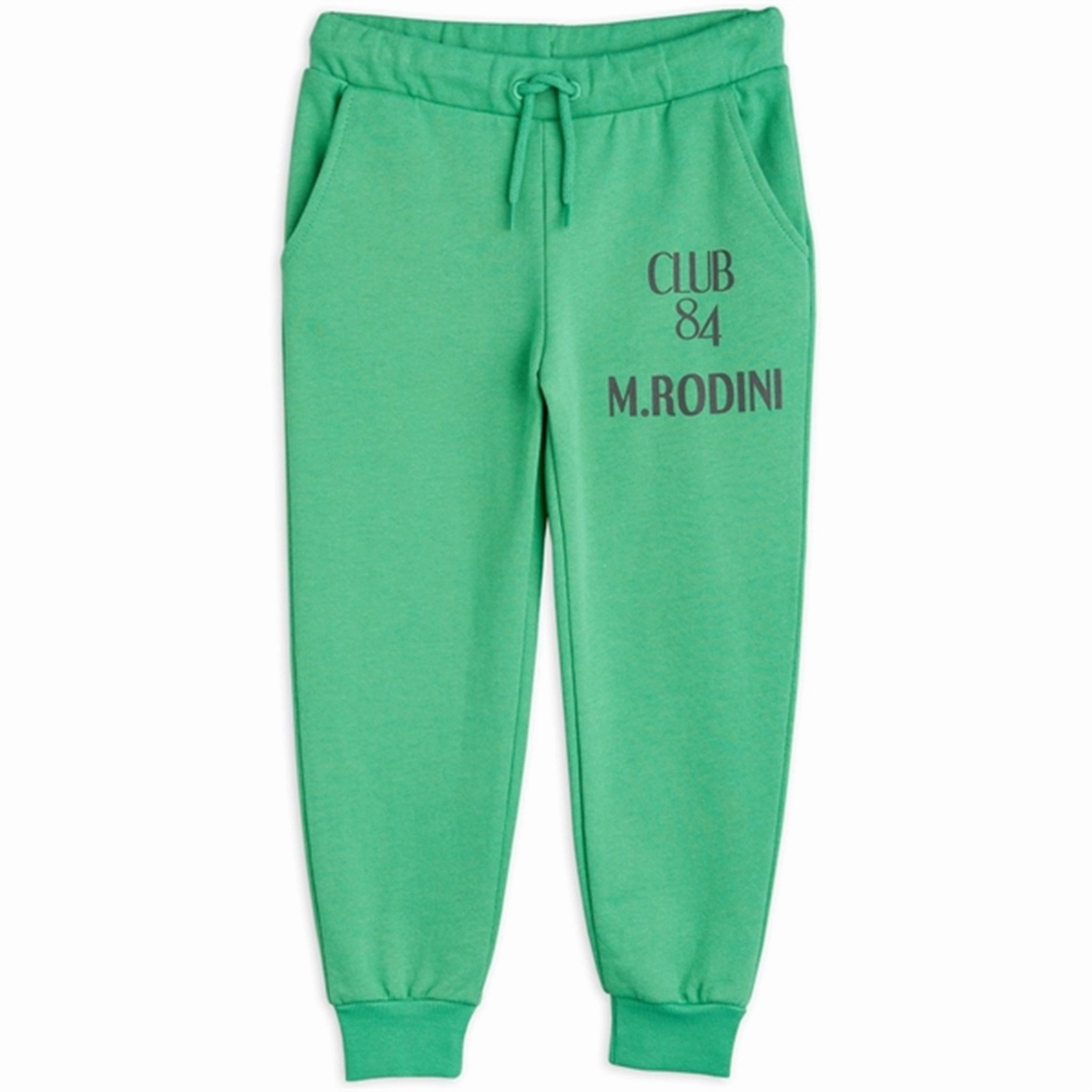 Adjustable Elasticized Hem Mini Rodini Pigeons Club 84 Sweatpants Green