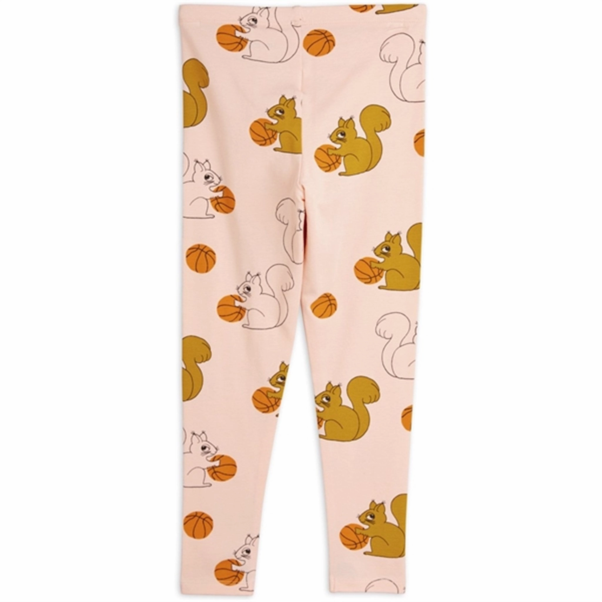 Mini Rodini Pink Squirrels Aop Leggings Thermal Regulating Fabric Tight Compression