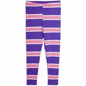 Mini Rodini Purple Stripe Leggings Studio Essential Seamless Design Weekend Trip