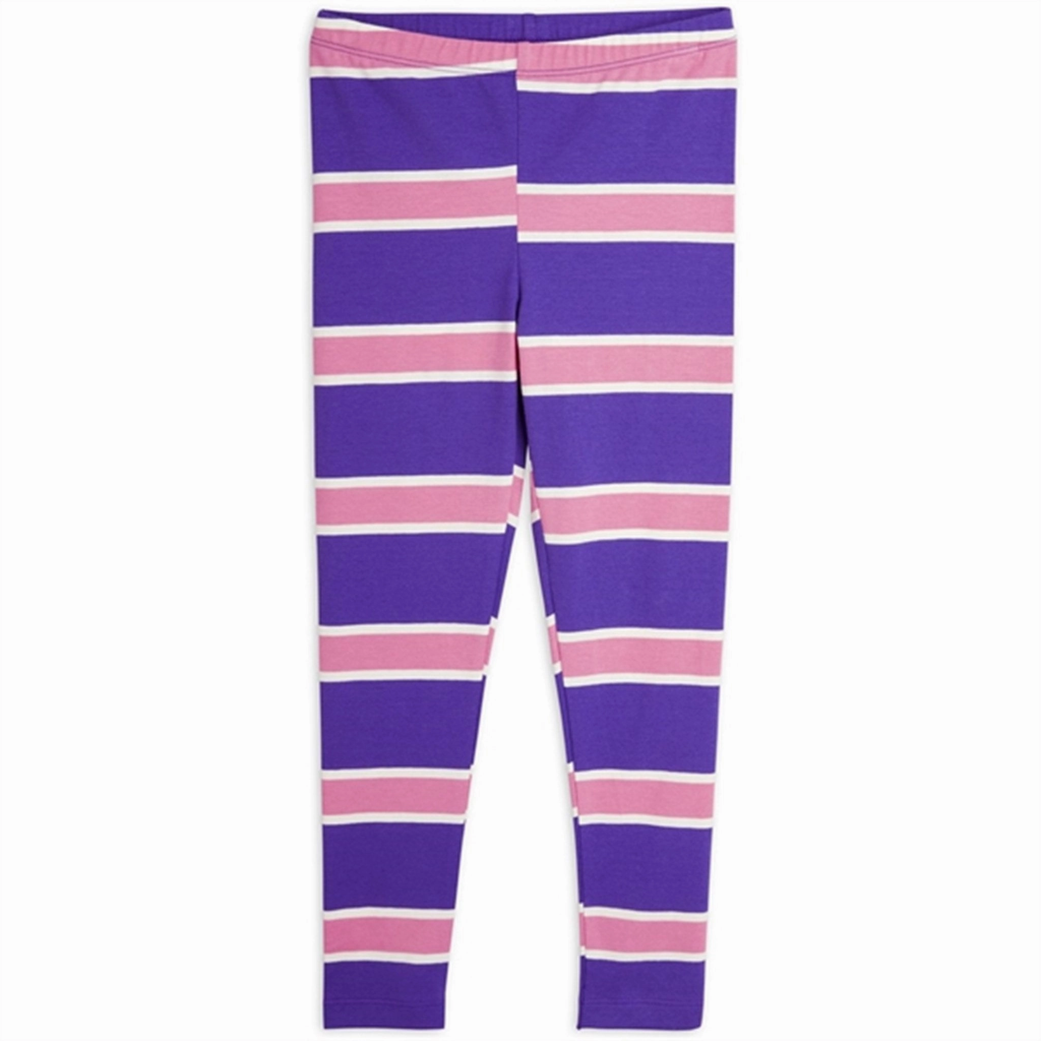 Mini Rodini Purple Stripe Leggings Studio Essential Seamless Design Weekend Trip