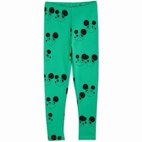 Reinforced Seams Mini Rodini Ritzrats Aop Leggings Green