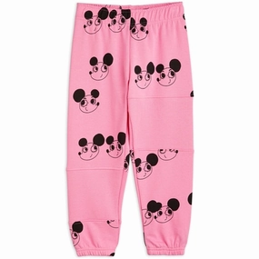 Mini Rodini Ritzrats Aop Sweatpants Pink coal Wide Coverage Waistband