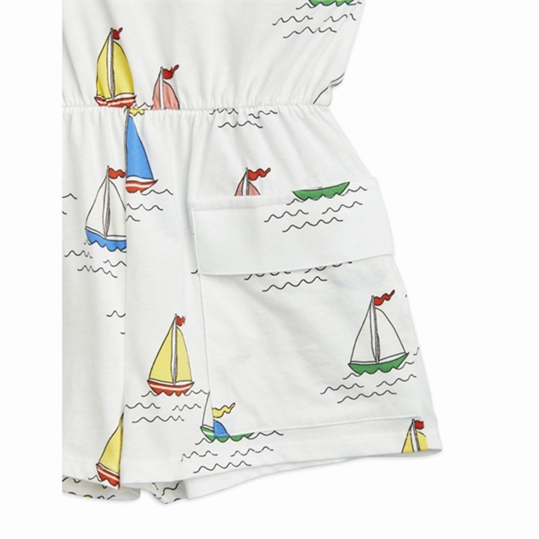 Mini Rodini Sailing Boats Aop Summersuit White Elegant Durable Vacation Friends