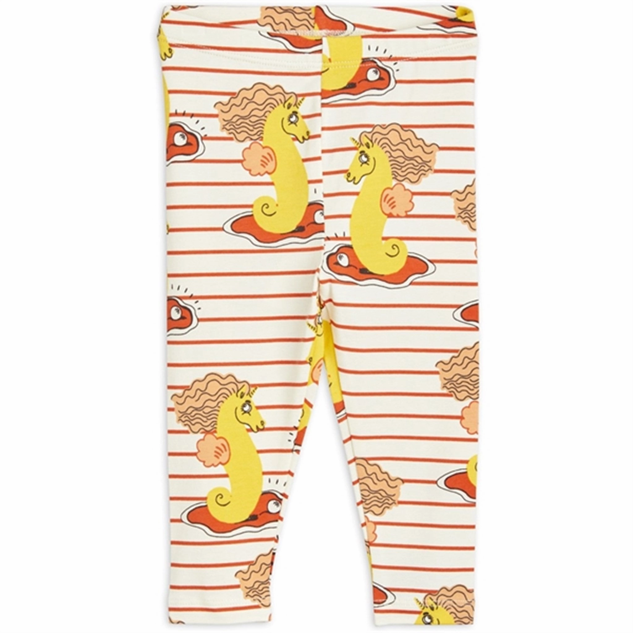 Mini Rodini Unicorn Seahorse AOP Baby Leggings Red Perfect Activewear Winter Sports Shape Retain
