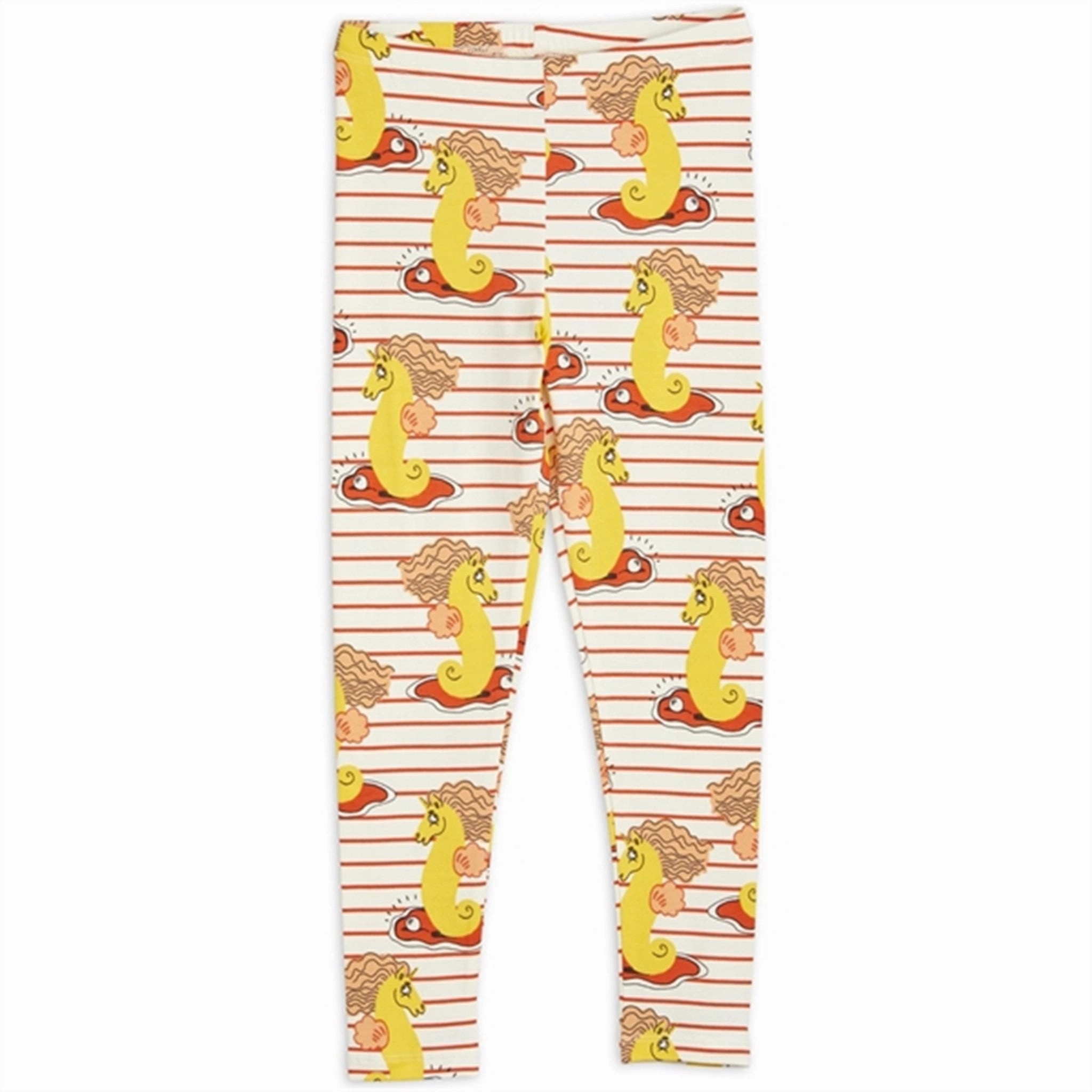 Relaxed Comfort Wear Mini Rodini Unicorn Seahorse AOP Leggings Red