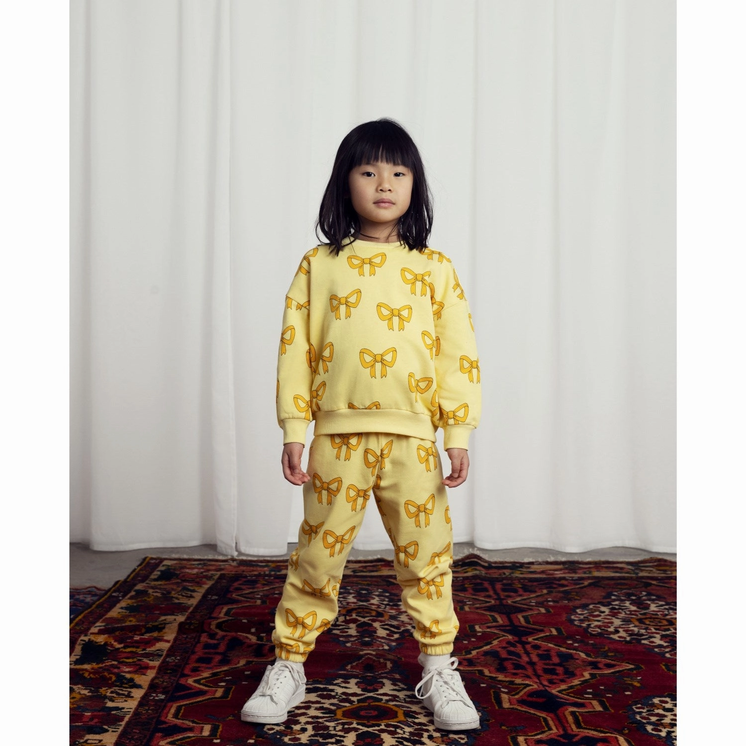 Exchange snap Mini Rodini Yellow Bow Aop Sweatpants