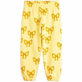 Mini Rodini Yellow Bow Aop Sweatpants ink