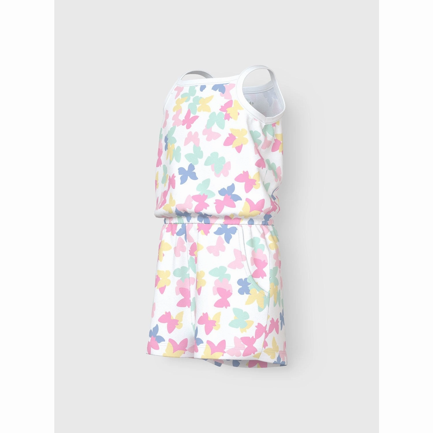 Name It Bright White Butterflies Vigga Strap Suit Clean Gym Sharp Clean