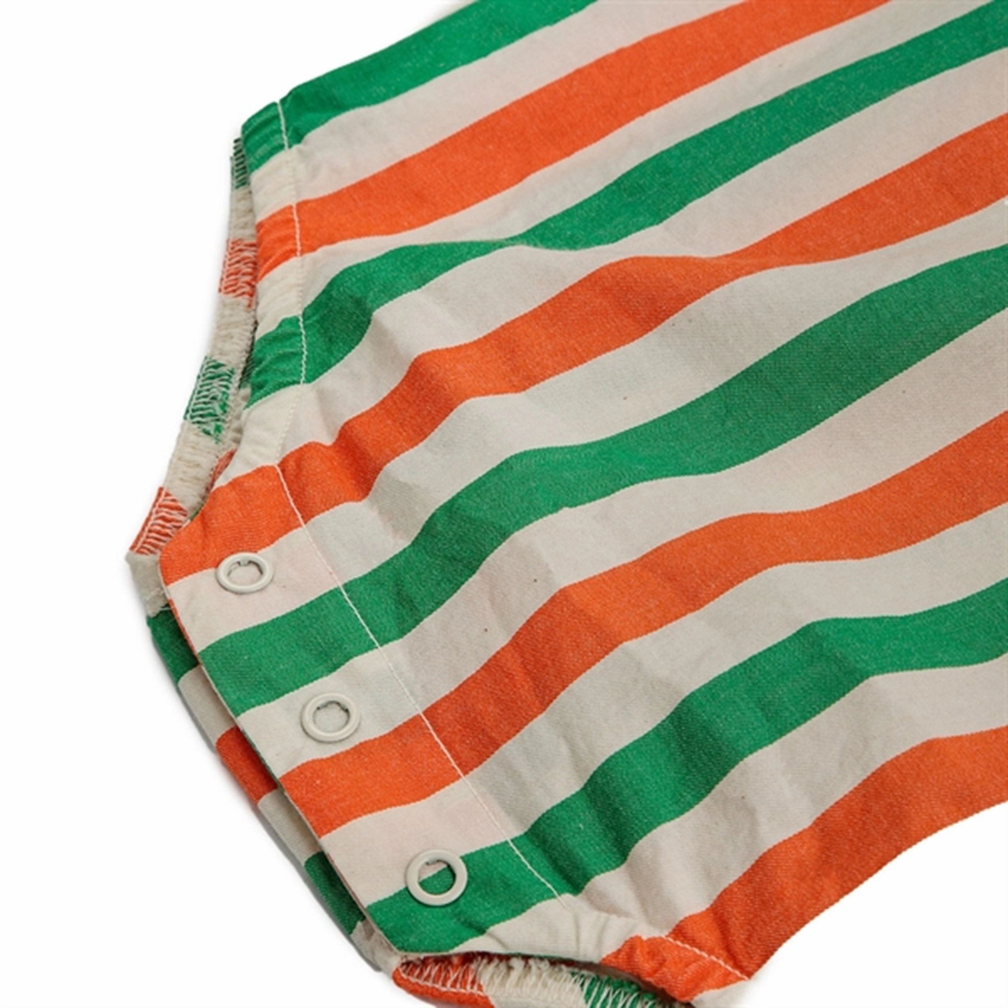 Bobo Choses Baby Vertical Stripes Woven Romper Offwhite Resort Relax Work Office