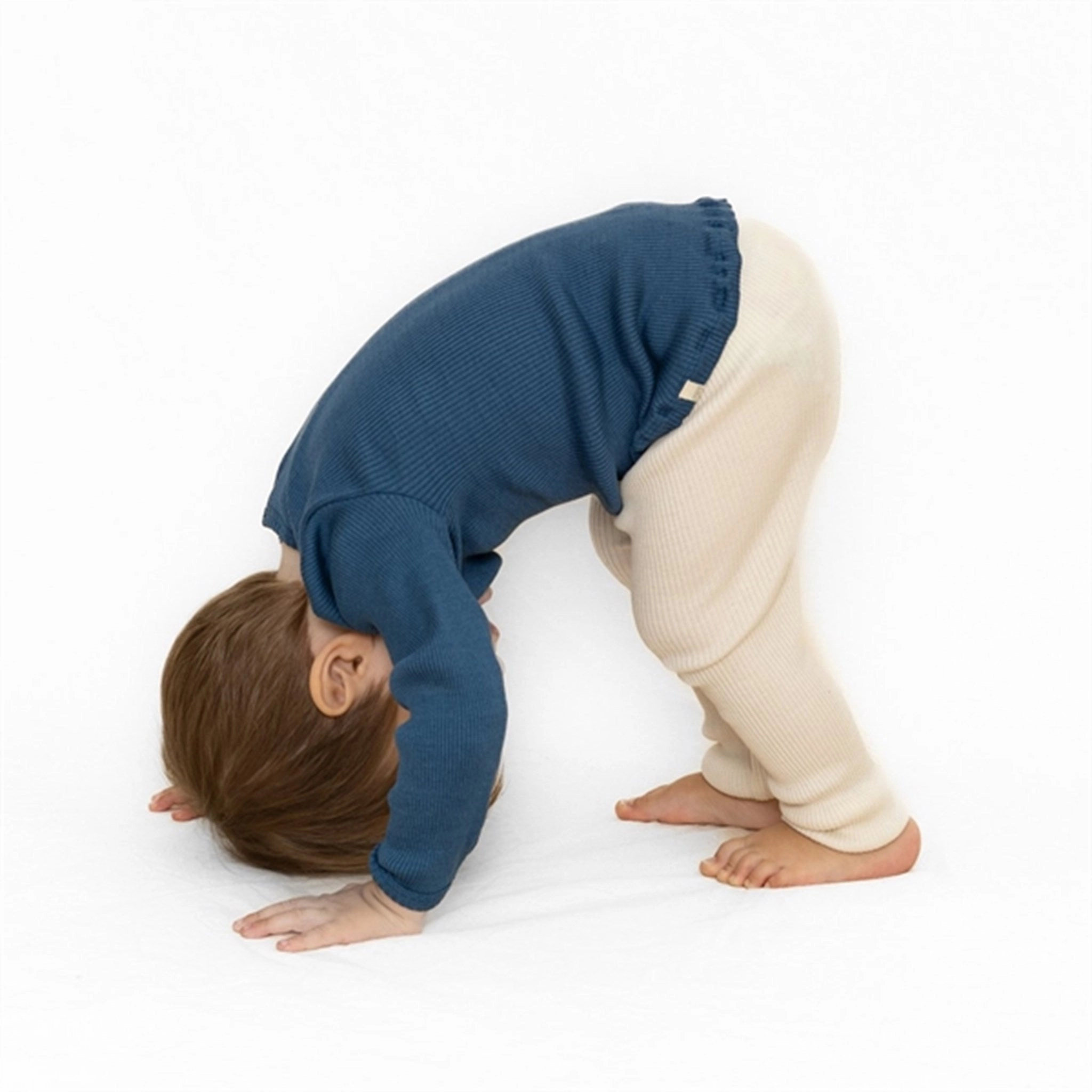 Minimalisma Arona Leggings Off White Elastic Waistband Design Outdoor Ready