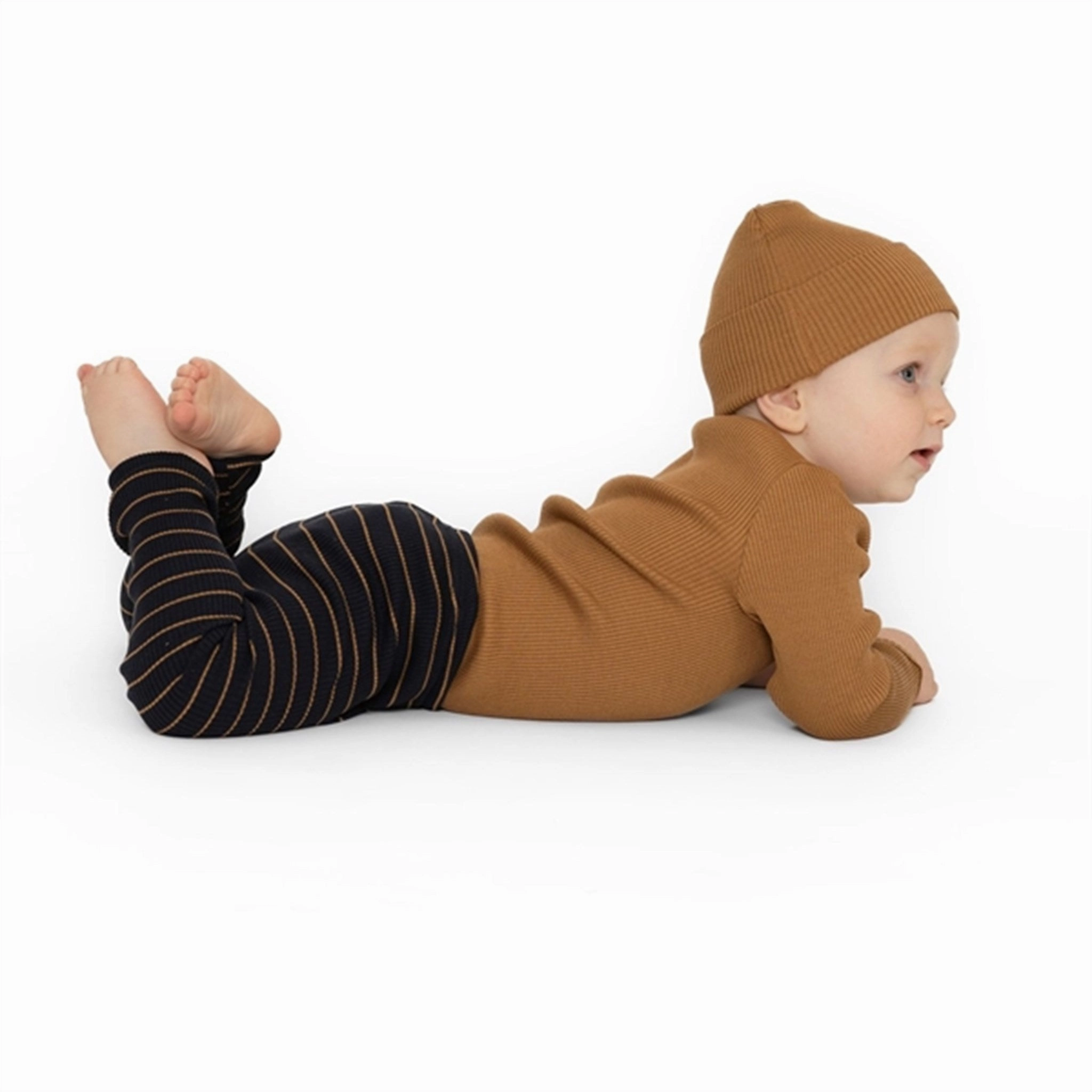 Minimalisma Bieber Leggings Bronze Stripes Cool Look Cozy Design