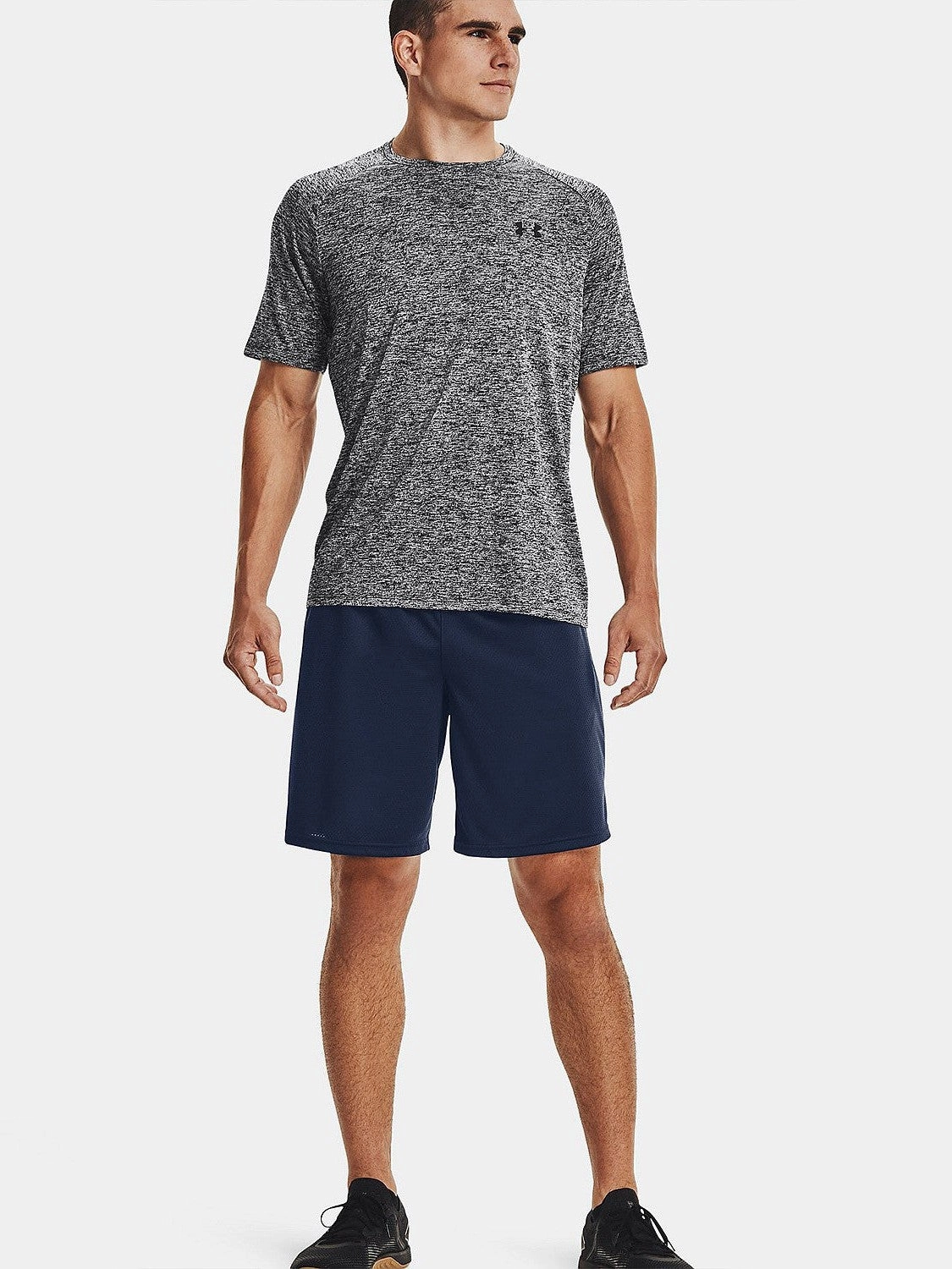 Flexible Stretch Waist Friction Reducing Lining Tech Mesh Shorts