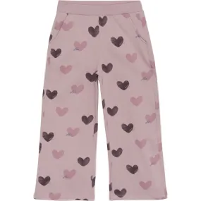Drawstring closure Minymo Dawn Pink Sweatpants AOP