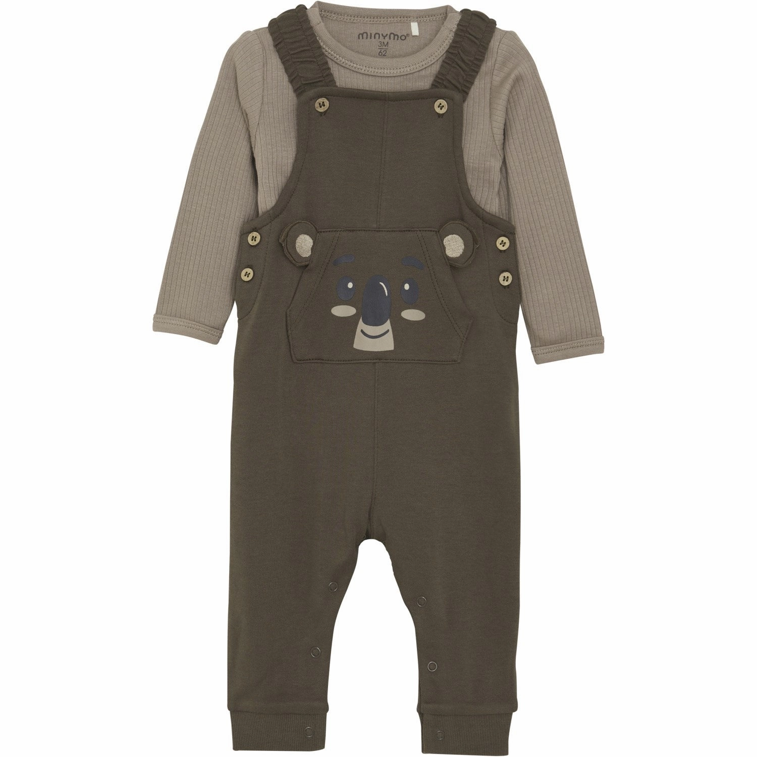 Comfort Layer ElasticWaistband Minymo Canteen Overall Set 2-Piece