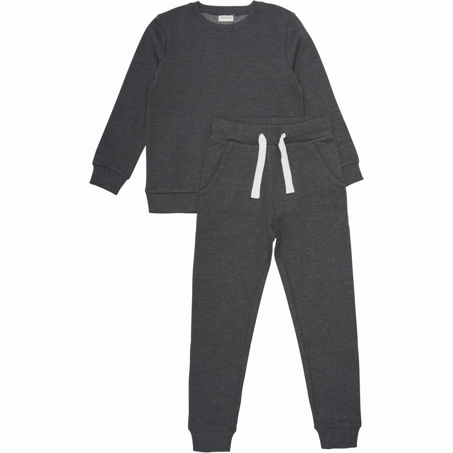 Minymo Dark Gray melange Sweat Set 2-pack functionality venue EcoFriendly Materials