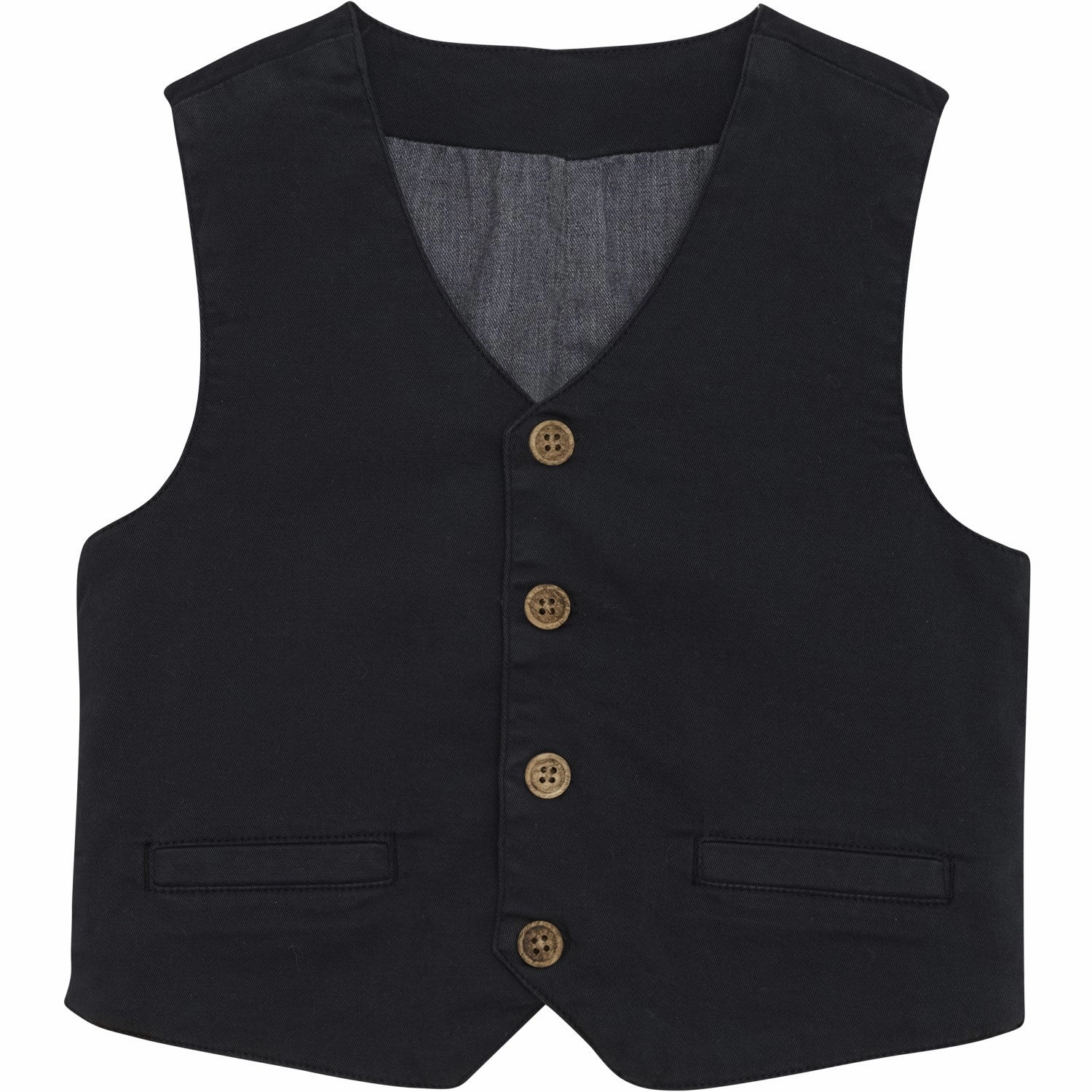 tall size Minymo Dark Navy Vest Twill