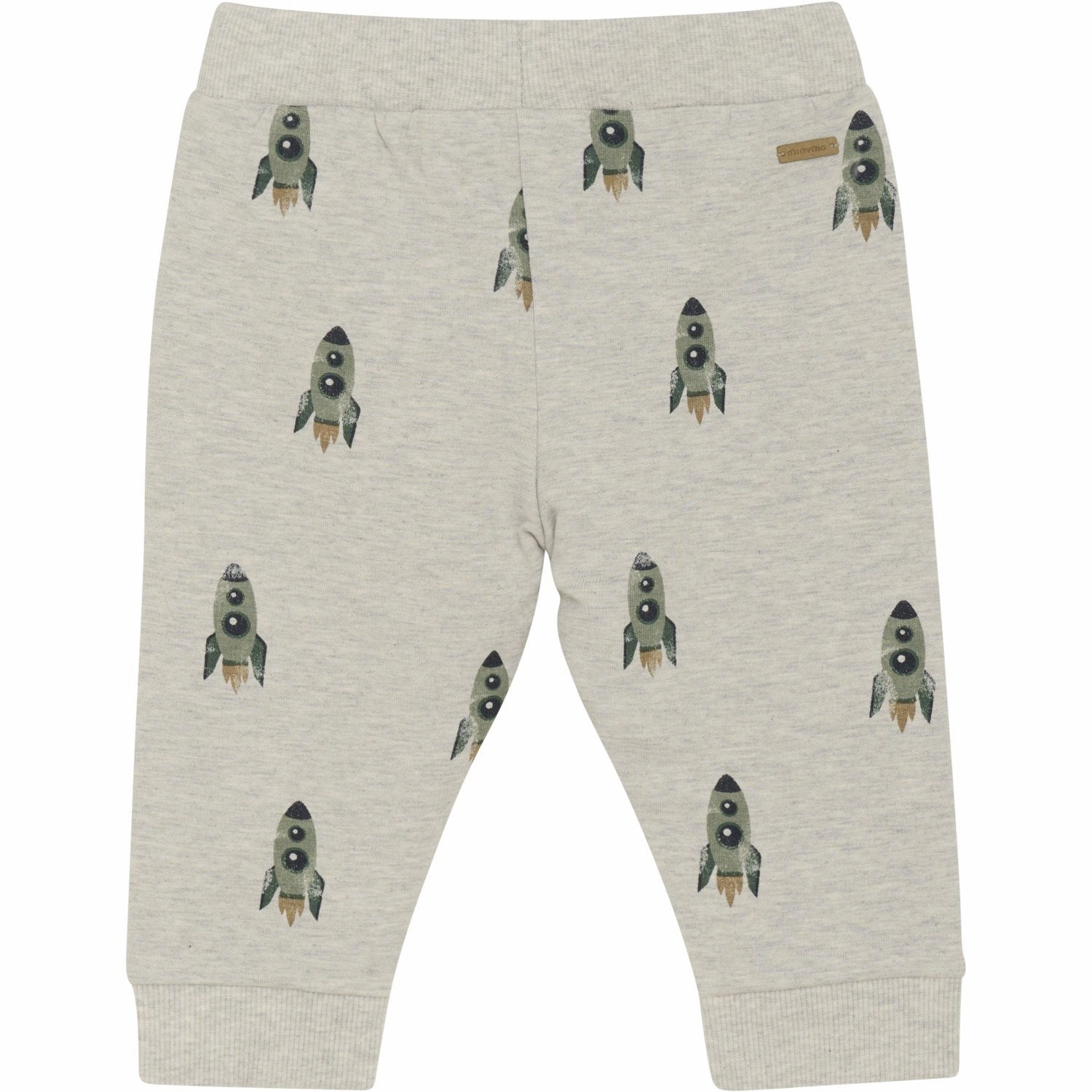 Minymo Grey Melange Sweatpants AOP BondedSeamlessConstruction