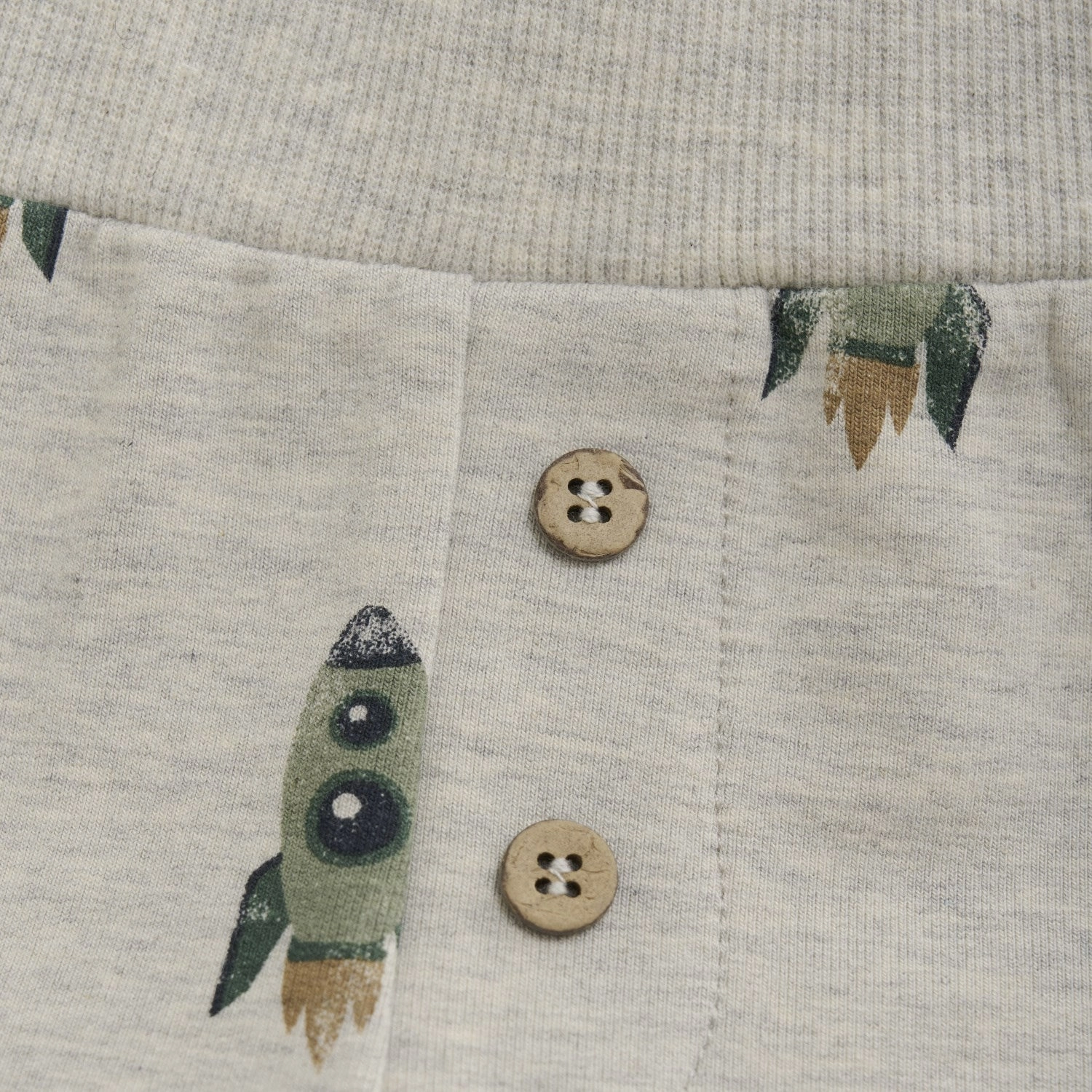 Compression Fit Design Minymo Grey Melange Sweatpants AOP