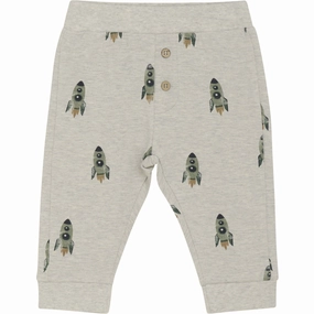 MultiPocket Configuration Feeling Minymo Grey Melange Sweatpants AOP
