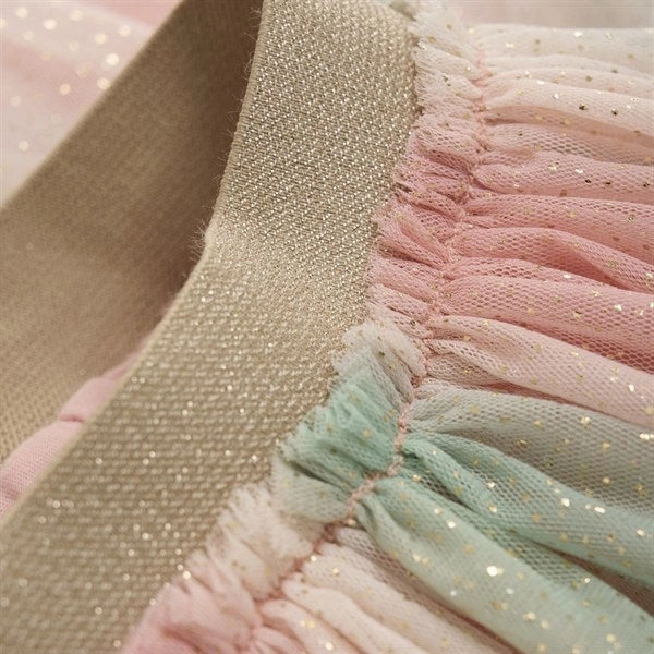 Graceful Look Season To Season Minymo Peach Beige Skirt w. Glitter