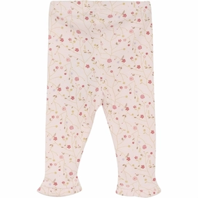 Elegant Look Minymo Pink Dogwood Leggings AOP Rib