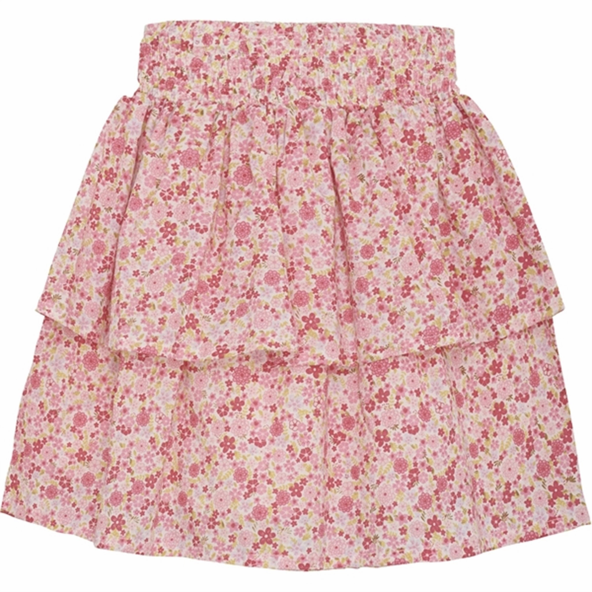 Minymo Pink Dogwood Skirt AOP w. Lining Modest Wear