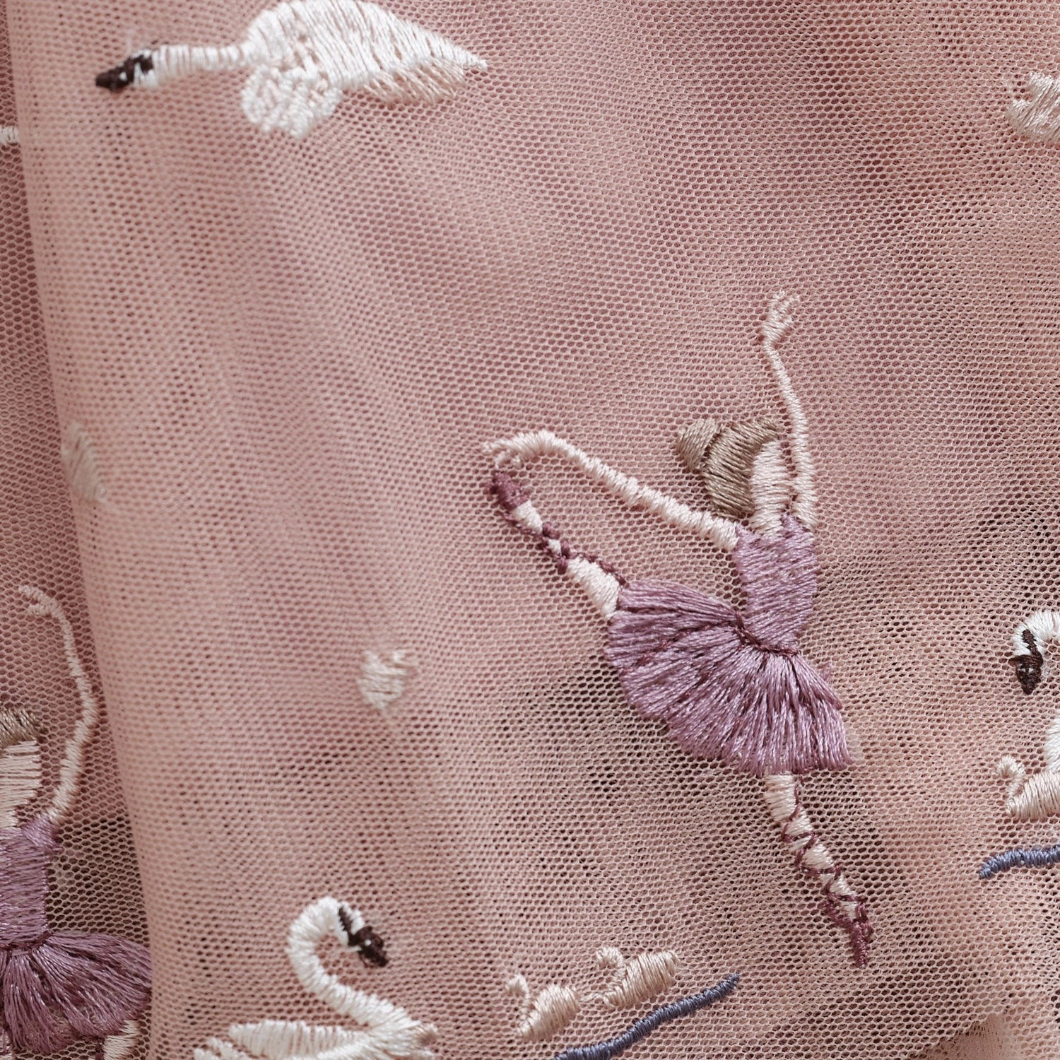 Easy Outfit Minymo Shadow Gray Skirt Mesh W. Emb.