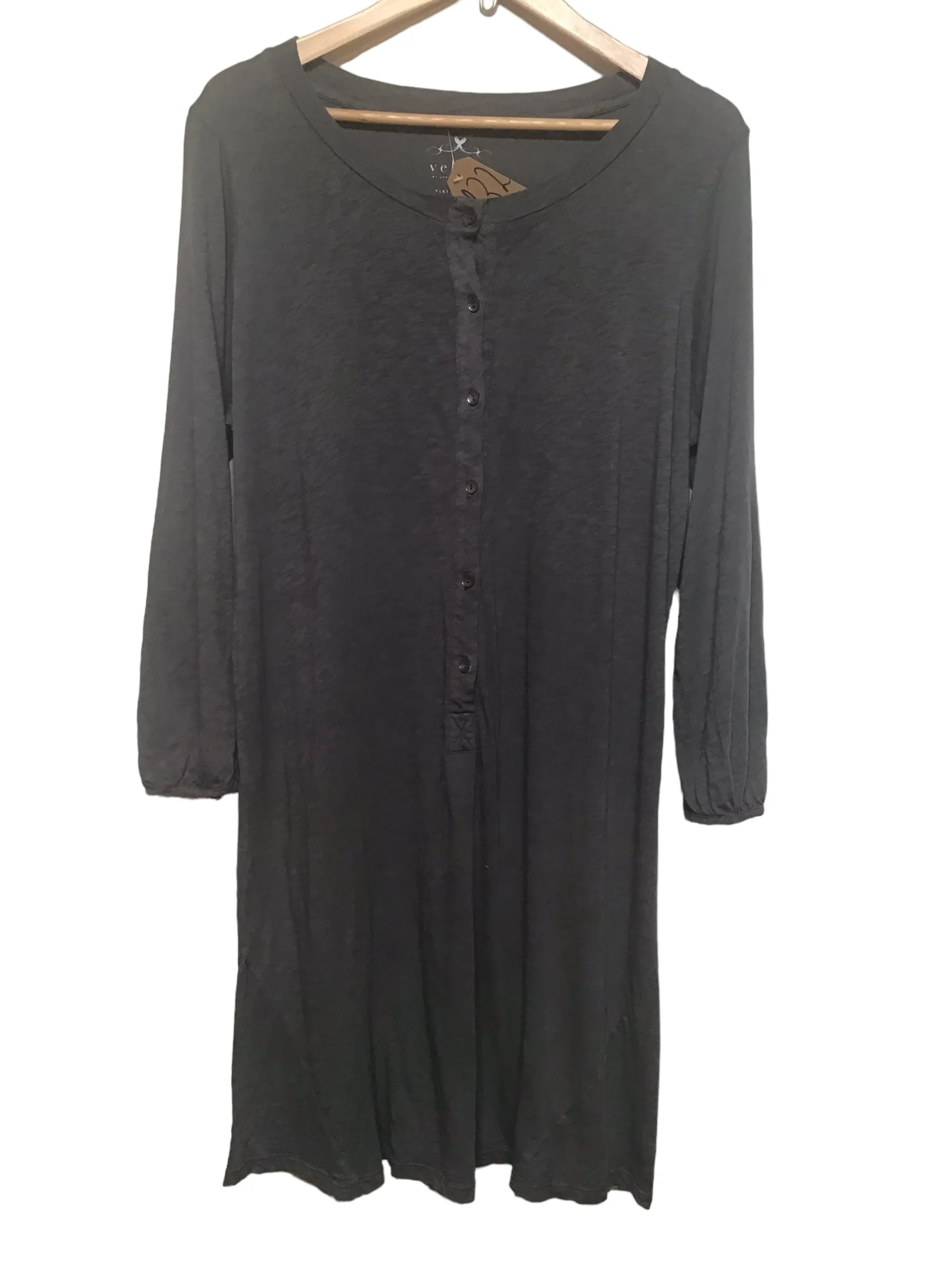 Edgy Layers Pop Texture Velvet Long Sleeved Dress (Size XL)