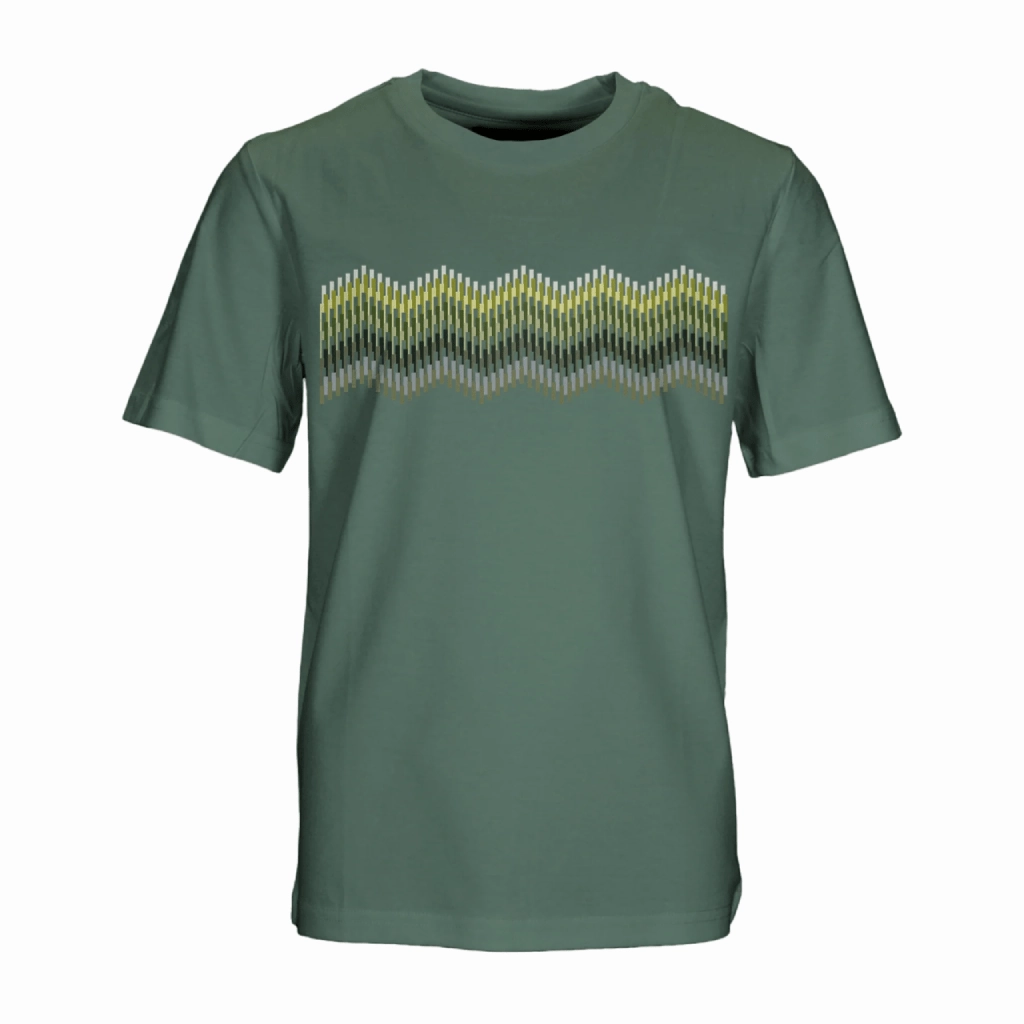 Moda Bandidos Line Zig Green Bar T-Shirt Infant Weekend Comfort StretchComfortWeave