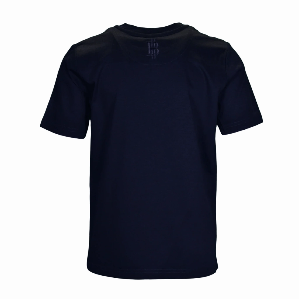 Minimalist Aesthetic Moda Bandidos Line Zig Navy Bar T-Shirt Infant