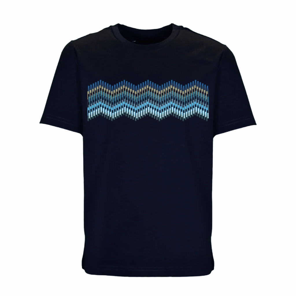 Moda Bandidos Line Zig Navy Bar T-Shirt Infant City Look