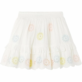 Detachable Detail Stella McCartney Avorio/Embroidery Skirt
