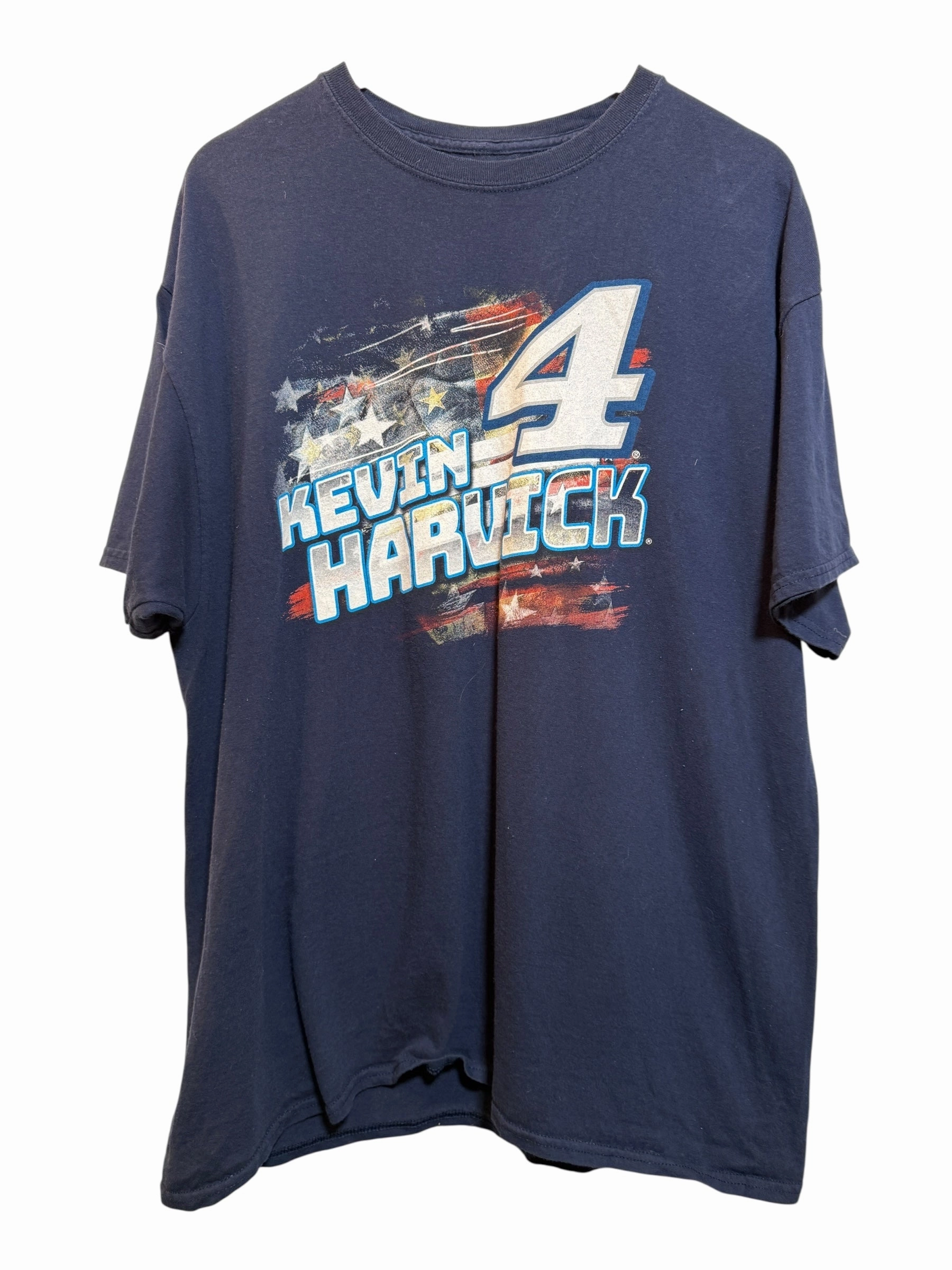 Sleep quick dry Kevin Harvick Mens Navy T Shirt (Size XL)