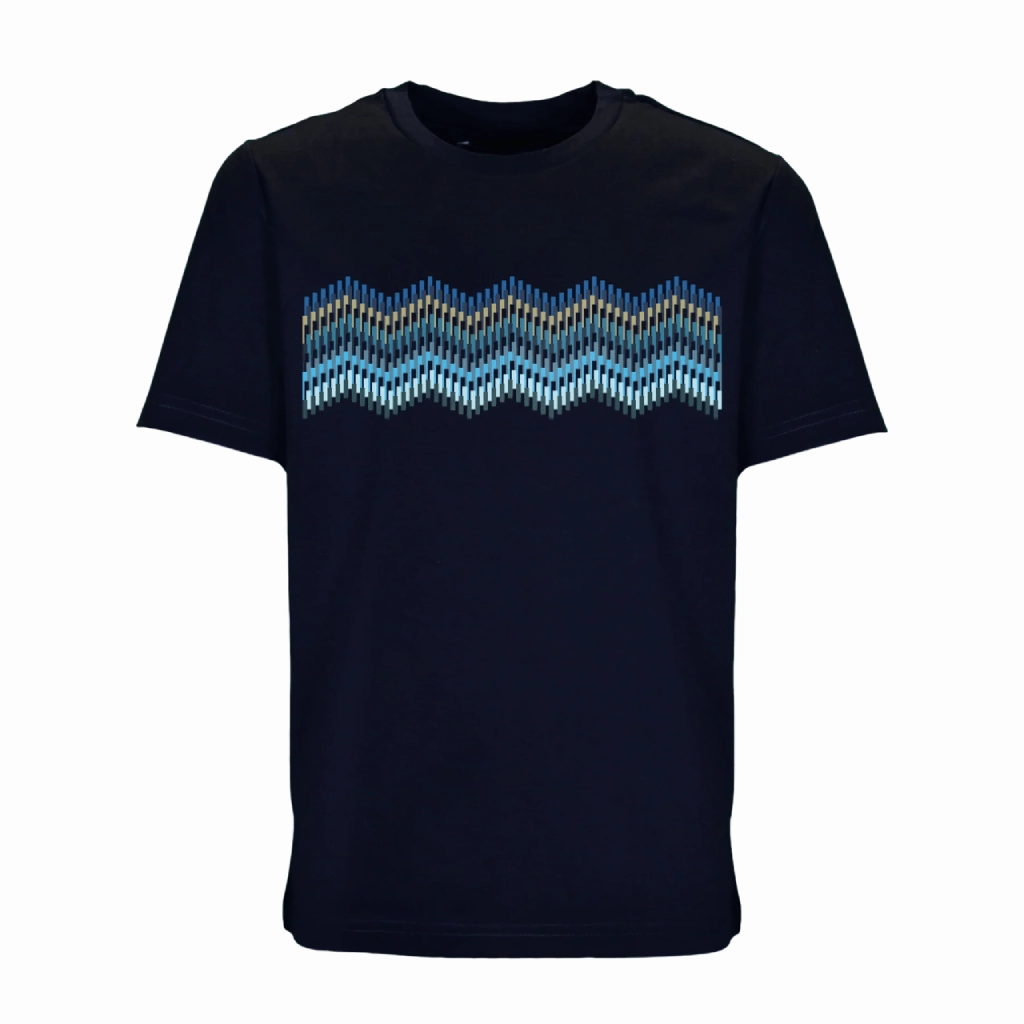 Moda Bandidos Line Zig Navy Bar T-Shirt Junior Daily Favorite