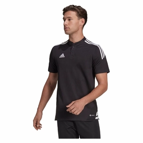 adidas Condivo 22 Mens Football Polo Shirt Black Sports Teamwear Top Comfortable and Chic Luxury clothing