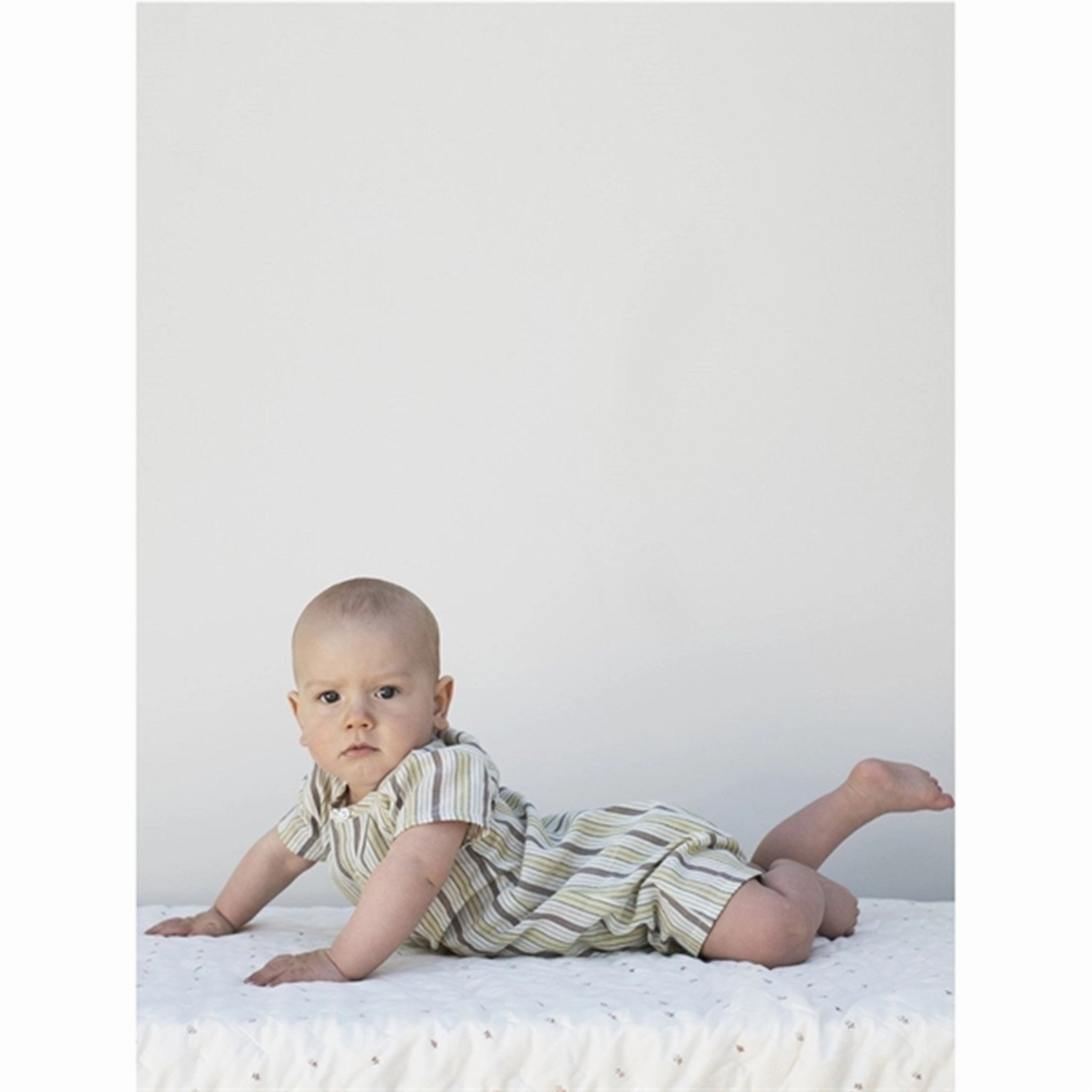 Outdoor Sharp Serendipity Misty Stripes Baby Button Suit